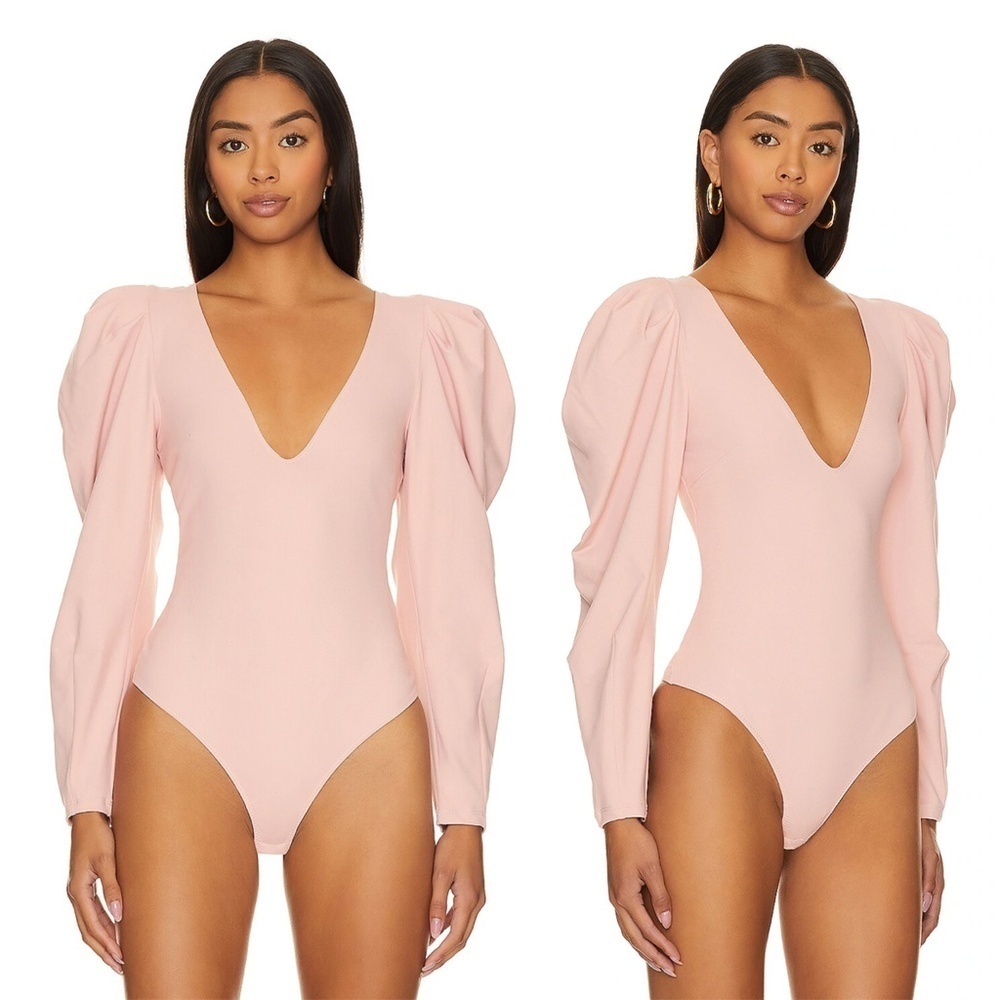 NWT FREE PEOPLE x INTIMATELY | Va Va Voop Bodysuit in Rose Heart Haze | Size XS